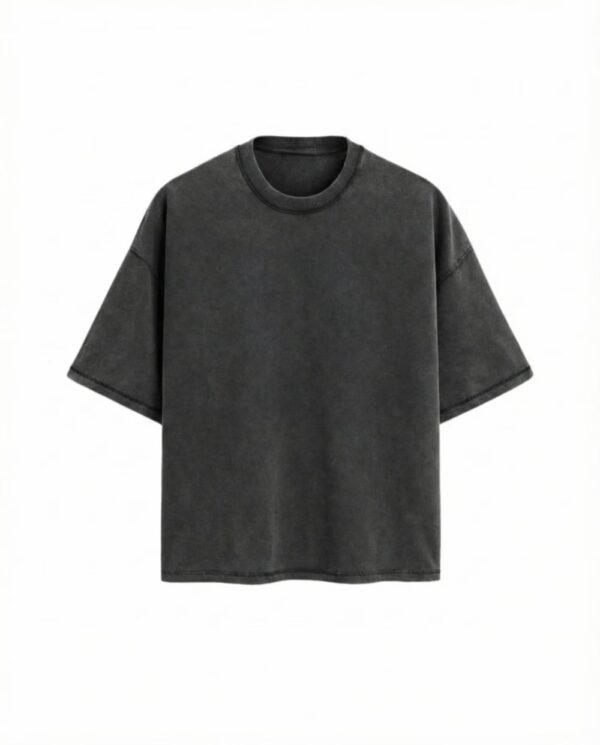 Box acid wash heavyweight T-shirt