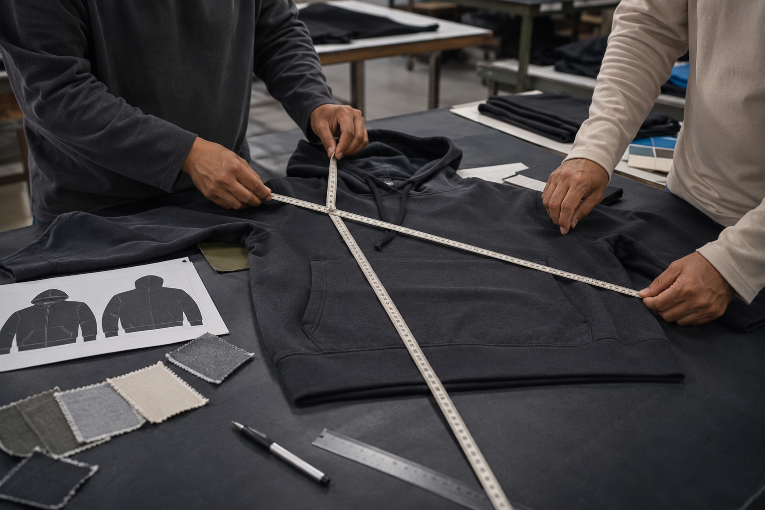 Timepolo physical garment sample approval and measurement review